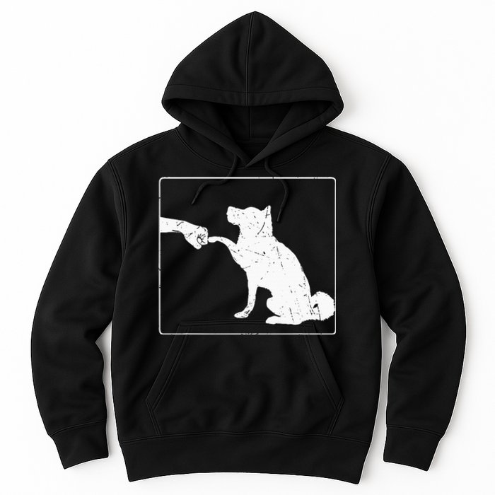 Dog Fist Bump Best Friend Dog Lover Hoodie