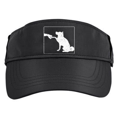 Dog Fist Bump Best Friend Dog Lover Adult Drive Performance Visor