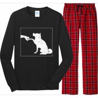 Dog Fist Bump Best Friend Dog Lover Long Sleeve Pajama Set