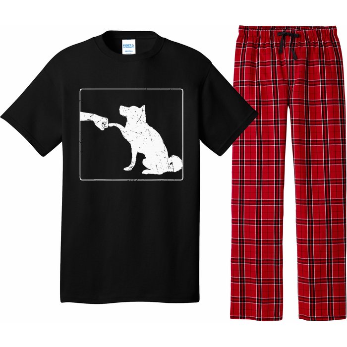 Dog Fist Bump Best Friend Dog Lover Pajama Set