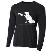 Dog Fist Bump Best Friend Dog Lover Cooling Performance Long Sleeve Crew