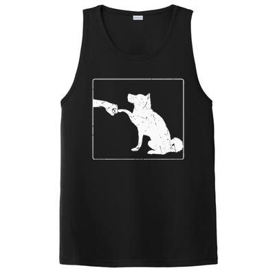 Dog Fist Bump Best Friend Dog Lover PosiCharge Competitor Tank