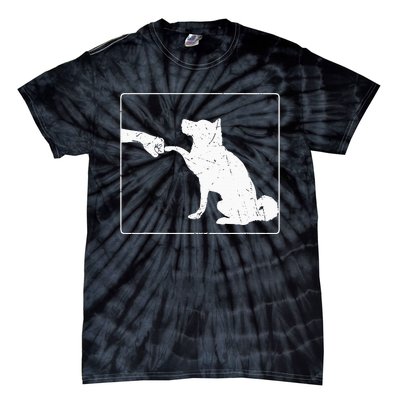 Dog Fist Bump Best Friend Dog Lover Tie-Dye T-Shirt