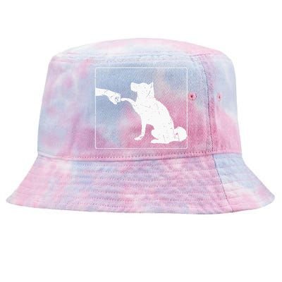 Dog Fist Bump Best Friend Dog Lover Tie-Dyed Bucket Hat