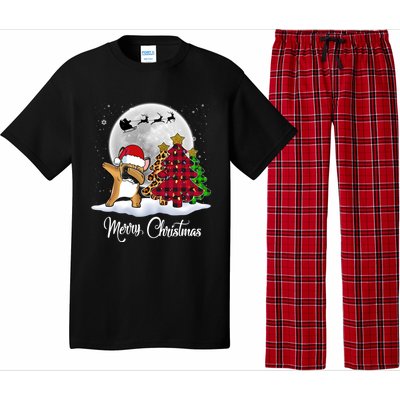 Dabbing French Bulldog Dab Dog Christmas Tree Funny Xmas Gift Pajama Set