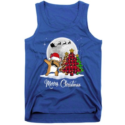 Dabbing French Bulldog Dab Dog Christmas Tree Funny Xmas Gift Tank Top