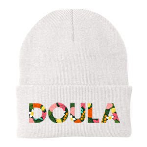 Doula Floral Birth Team Knit Cap Winter Beanie