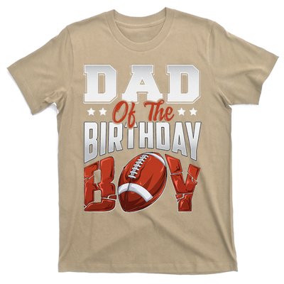 Dad Football Birthday Boy Family Baller Bday Party T-Shirt