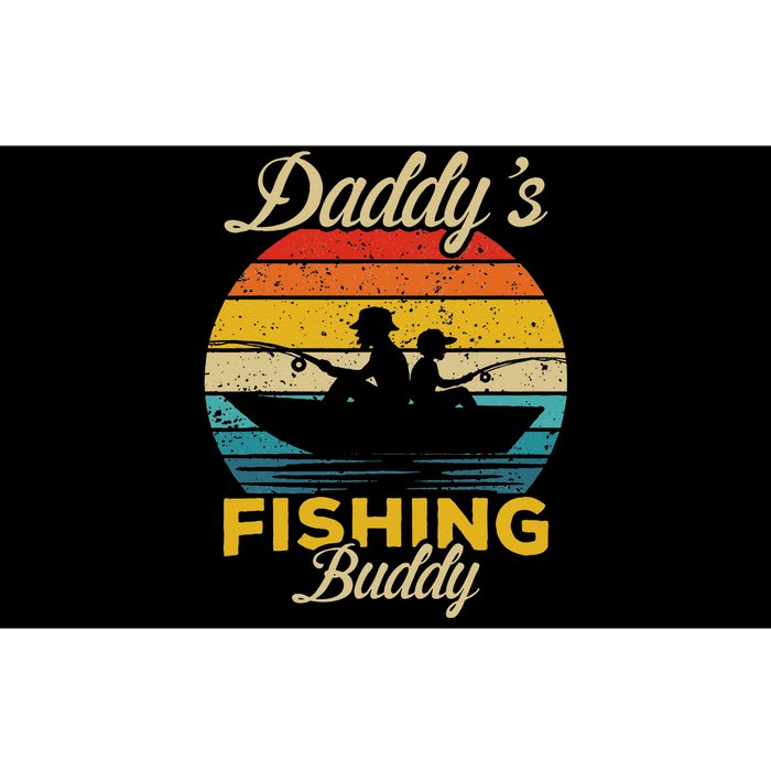 Daddys Fishing Buddy Funny Retro Dad Son Gift For Fisherman Bumper Sticker