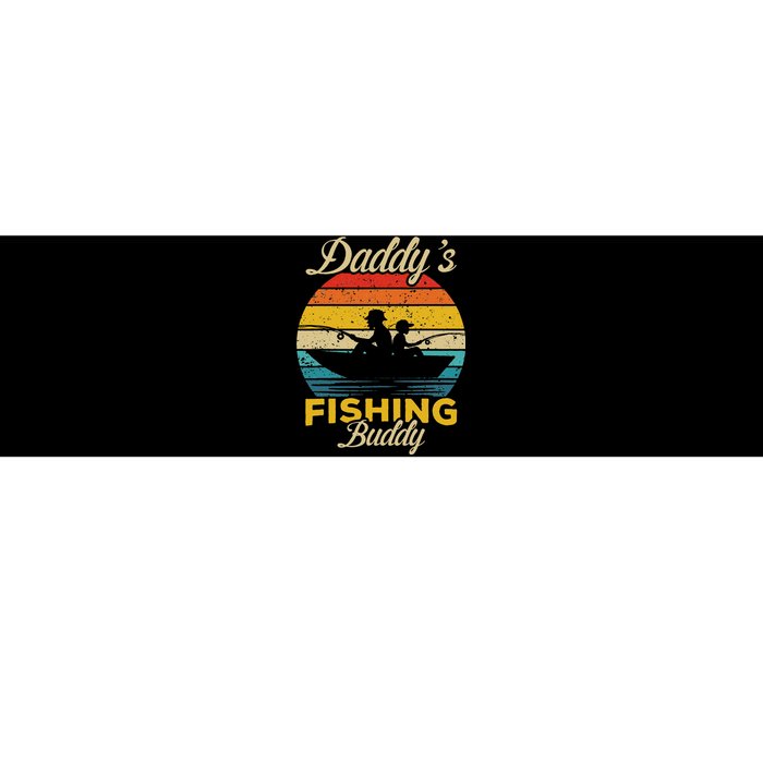 Daddys Fishing Buddy Funny Retro Dad Son Gift For Fisherman Bumper Sticker