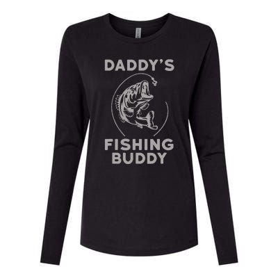 Daddys Fishing Buddy Perfect Dad Gift Womens Cotton Relaxed Long Sleeve T-Shirt