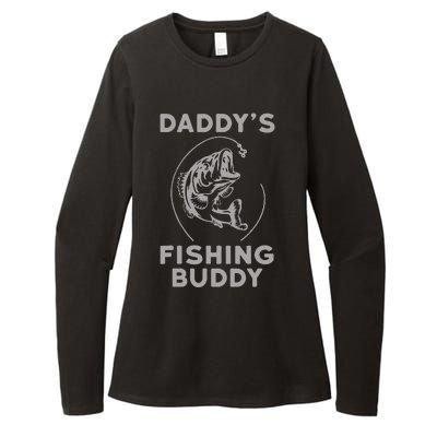 Daddys Fishing Buddy Perfect Dad Gift Womens CVC Long Sleeve Shirt