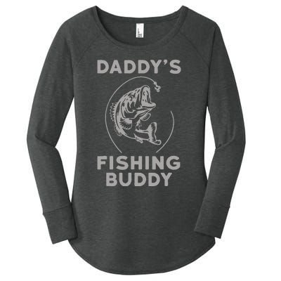 Daddys Fishing Buddy Perfect Dad Gift Women's Perfect Tri Tunic Long Sleeve Shirt