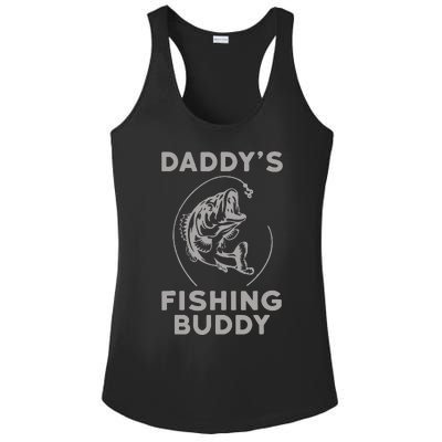 Daddys Fishing Buddy Perfect Dad Gift Ladies PosiCharge Competitor Racerback Tank