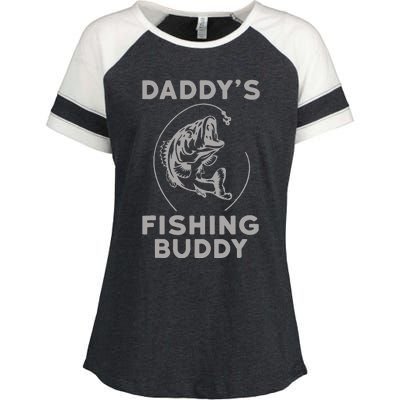 Daddys Fishing Buddy Perfect Dad Gift Enza Ladies Jersey Colorblock Tee