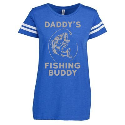 Daddys Fishing Buddy Perfect Dad Gift Enza Ladies Jersey Football T-Shirt