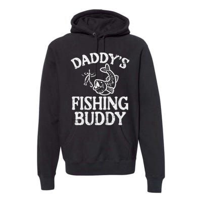 Daddys Fishing Buddy Cute Son Premium Hoodie