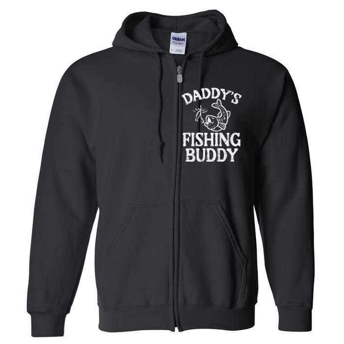 Daddys Fishing Buddy Cute Son Full Zip Hoodie