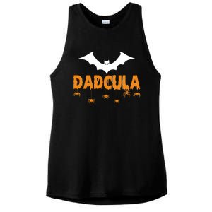 Dadcula Funny Bat Boo Dad Halloween Costume Design Halloween Cool Gift Ladies PosiCharge Tri-Blend Wicking Tank