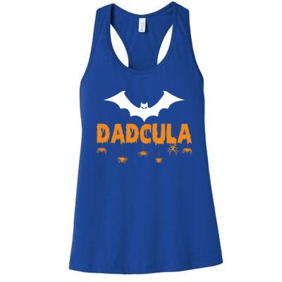 Dadcula Funny Bat Boo Dad Halloween Costume Design Halloween Cool Gift Women's Racerback Tank