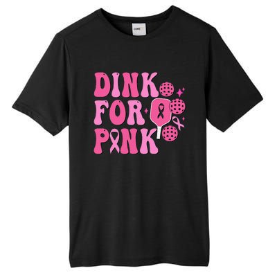 Dink For Breast Cancer Awareness Pickleball Ribbon Tall Fusion ChromaSoft Performance T-Shirt