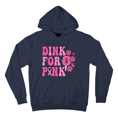 Dink For Breast Cancer Awareness Pickleball Ribbon Hoodie