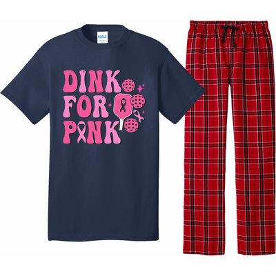 Dink For Breast Cancer Awareness Pickleball Ribbon Pajama Set