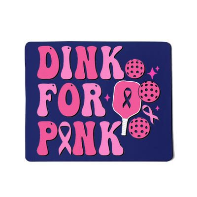 Dink For Breast Cancer Awareness Pickleball Ribbon Mousepad