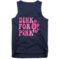 Dink For Breast Cancer Awareness Pickleball Ribbon Tank Top