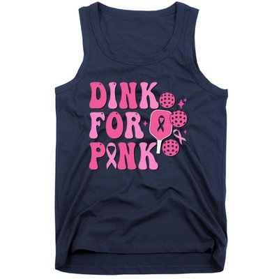 Dink For Breast Cancer Awareness Pickleball Ribbon Tank Top