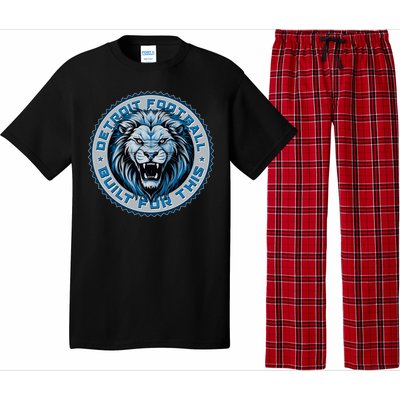 Detroit Football Built For This Football Sport Fan Pajama Set