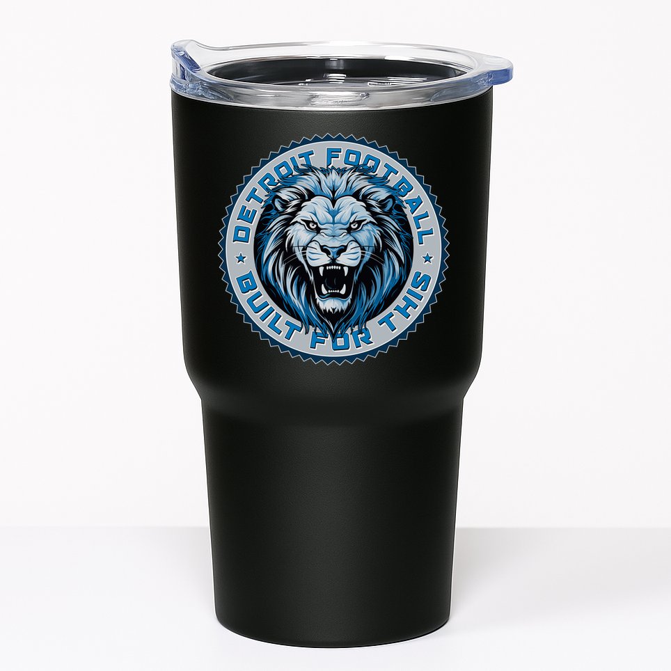 Detroit Football Built For This Football Sport Fan Tumbler