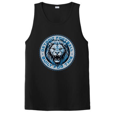 Detroit Football Built For This Football Sport Fan PosiCharge Competitor Tank