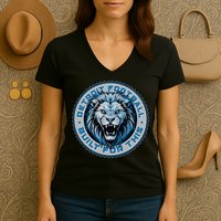 Detroit Football Built For This Football Sport Fan Women's V-Neck T-Shirt