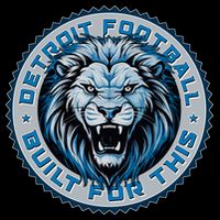 Detroit Football Built For This Football Sport Fan Women's V-Neck T-Shirt