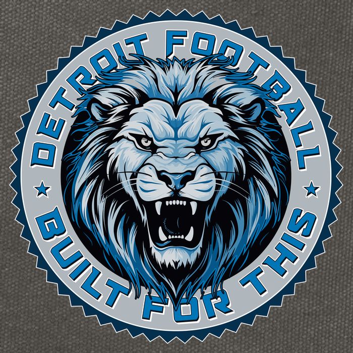 Detroit Football Built For This Football Sport Fan Cotton Canvas Backpack