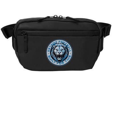 Detroit Football Built For This Football Sport Fan Crossbody Pack