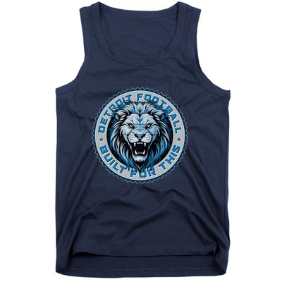 Detroit Football Built For This Football Sport Fan Tank Top