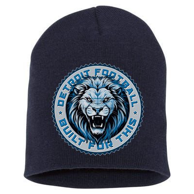 Detroit Football Built For This Football Sport Fan Short Acrylic Beanie