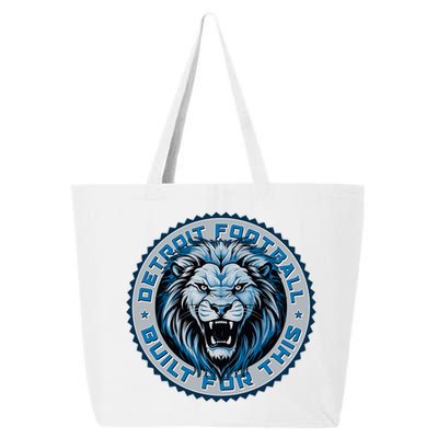 Detroit Football Built For This Football Sport Fan 25L Jumbo Tote