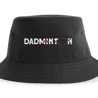 Dadminton Funny Badminton Player Badminton Sustainable Bucket Hat