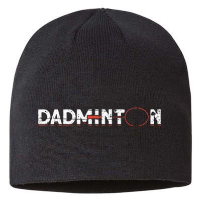 Dadminton Funny Badminton Player Badminton Sustainable Beanie