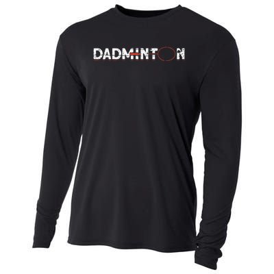 Dadminton Funny Badminton Player Badminton Cooling Performance Long Sleeve Crew