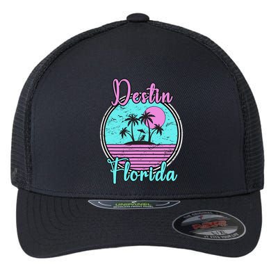 Destin Florida Beach Travel Souvenir Florida Flexfit Unipanel Trucker Cap