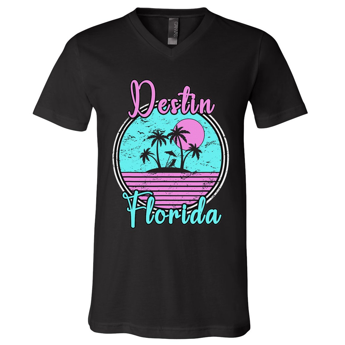 Destin Florida Beach Travel Souvenir Florida V-Neck T-Shirt