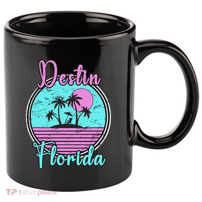 Destin Florida Beach Travel Souvenir Florida 11oz C Handle Ceramic Mug