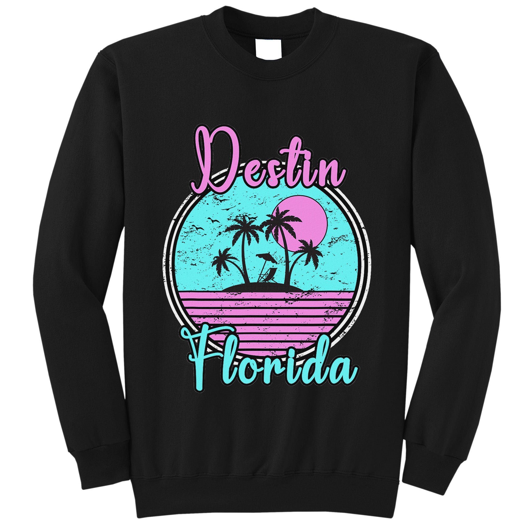 Destin Florida Beach Travel Souvenir Florida Tall Sweatshirt