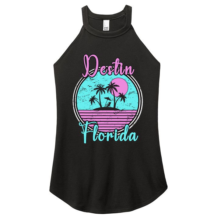 Destin Florida Beach Travel Souvenir Florida Women's Perfect Tri Rocker Tank