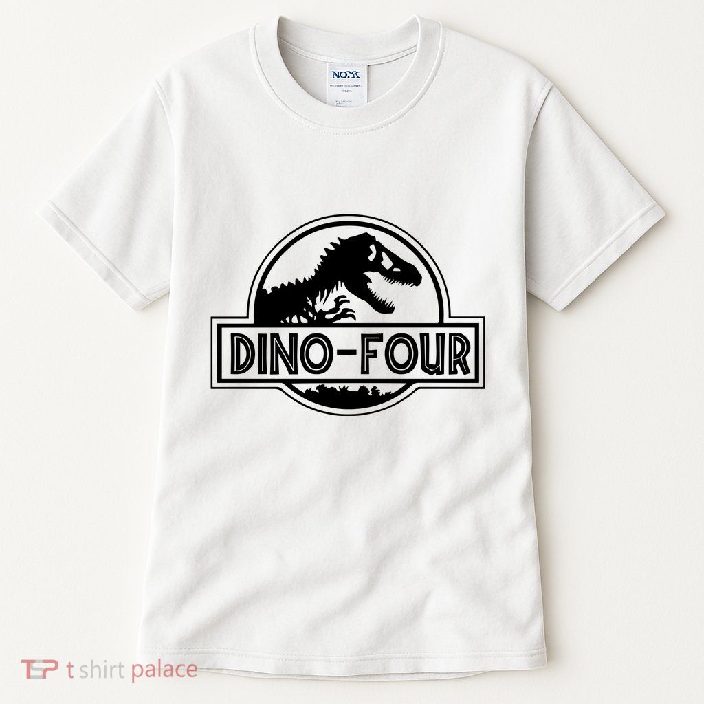 Dino Four Birthday Saurus Tall T-Shirt