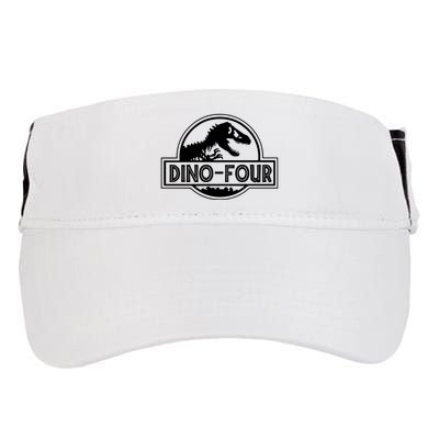 Dino Four Birthday Saurus Adult Drive Performance Visor